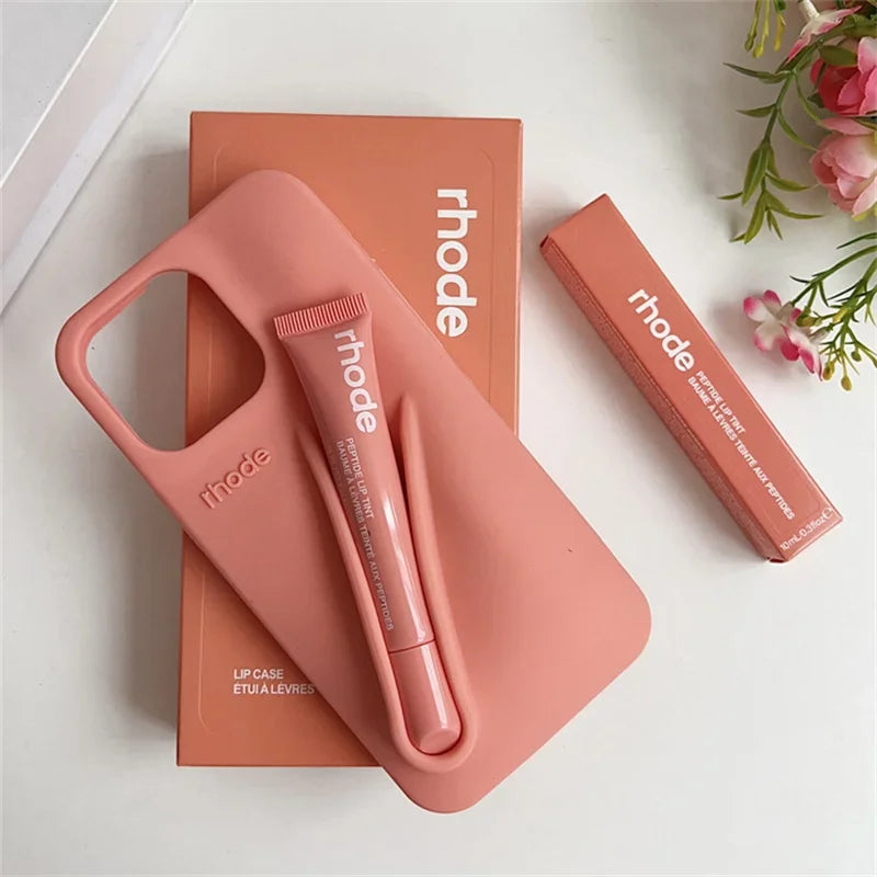 NEW Autumn Edition Rhode Lipstick Soft Phone Case For iPhone 12 11 13 14 16 15 Pro Max Plus Silicone With Box And Lipstick Cover