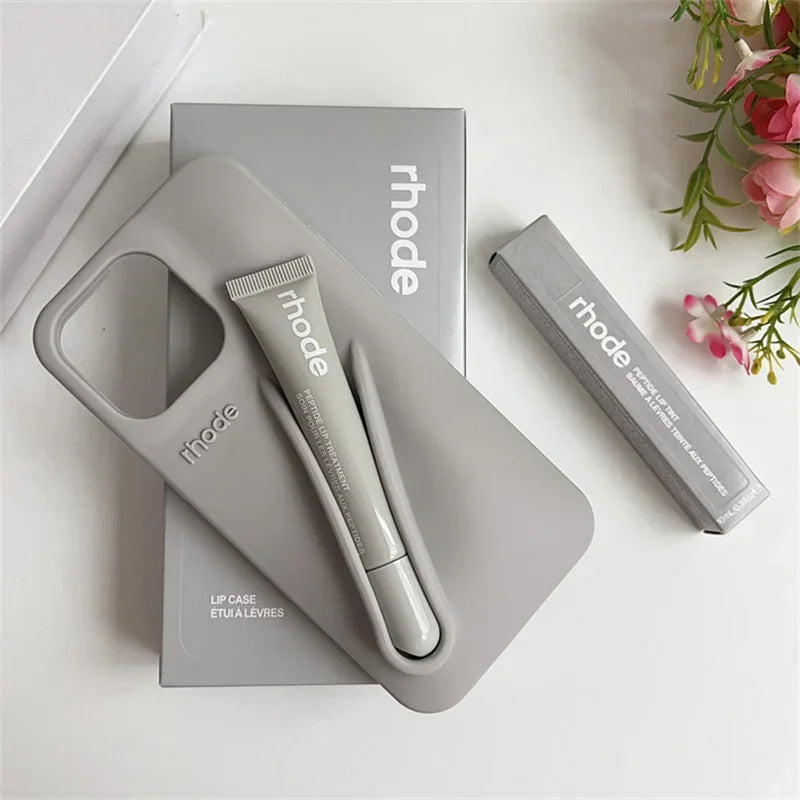 NEW Autumn Edition Rhode Lipstick Soft Phone Case For iPhone 12 11 13 14 16 15 Pro Max Plus Silicone With Box And Lipstick Cover